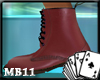 XI Dms cherry red boots