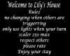 lily house rulez