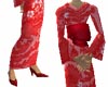 Kimono Long Skirt Red