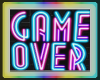 game over neon sign