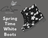 Spring Time White Boots