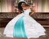 Wedding dress W\ teal