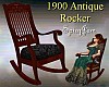 Antique 1900 Rocker Blk