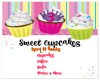 LWR}Sweet Cupcakes Sign