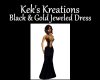 Black&Gold Jeweled Dress