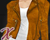 X* Leather Jacket Tan