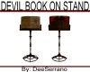 DEVIL BOOK ON STAND