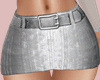 E* Silver Mini Skirt