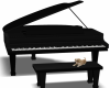 Black Piano w puppy