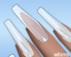 Lacy White French Nails