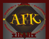 AFK Red Headsign