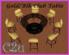 C2u Gold/Blk Club Table