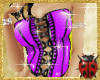 Plastic Corset Set Purpl