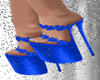 Blue sexy Platform Heel
