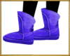 purple flat boots