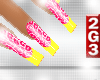2G3. PINK&YELLOW-MANICUR