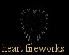 Blue/Gold Heart Firework