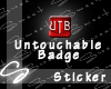 UTB STICKER BADGE