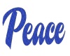 Peace Glitter Sign