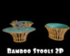 -IC- Bamboo Stools 2P