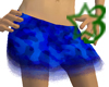 Blue Camo Miniskirt