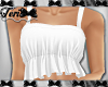White Spring Cropped Top