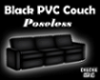 Black PVC Couch poseless