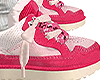 pink fur shoes