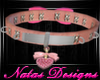 pink bow collar