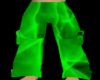 neon green pants M