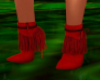 Red VDay Tassel Boots