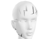 Black marks face
