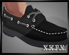 -X K- Linen Black Shoes