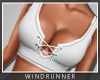 WR! Laced Crop Top Wht