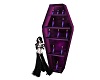 Purple coffin candles