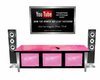 TV stand YT player Pink