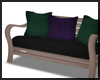 Black/Green/Purple Sofa~