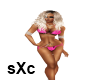 sXc Pink Latex Bikini