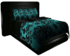 Teal Baroque Bed