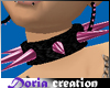 spiked pink collar