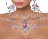 NECKLACE PINK PLATE