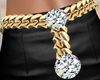 Diamond Belly Chain Gold