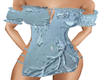 BlueEmbroidery DressSlim