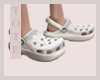white Crocs shoes
