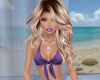 Purple Tie Halter Top