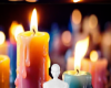 Melted candles bg