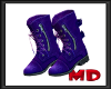 Punk Purple Boots