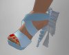 blue bow heels