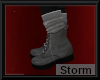Grey Boots w Socks