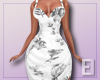 Floral Ruched White